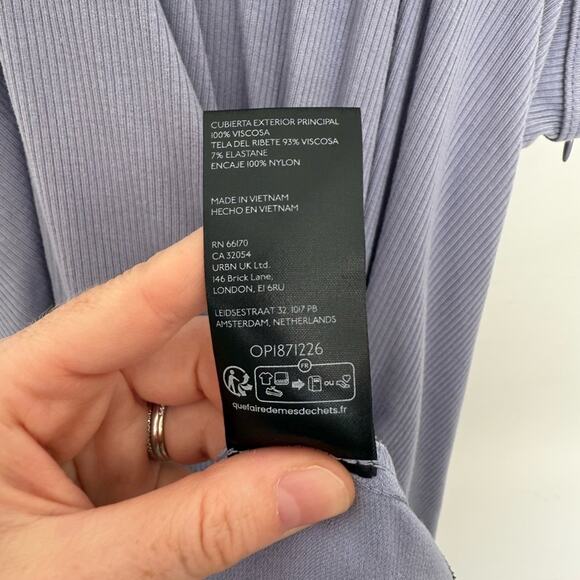 Anthropologie The Keeley Twofer Midi Dress in Periwinkle Blue Plus Size 3X - Picture 8 of 10